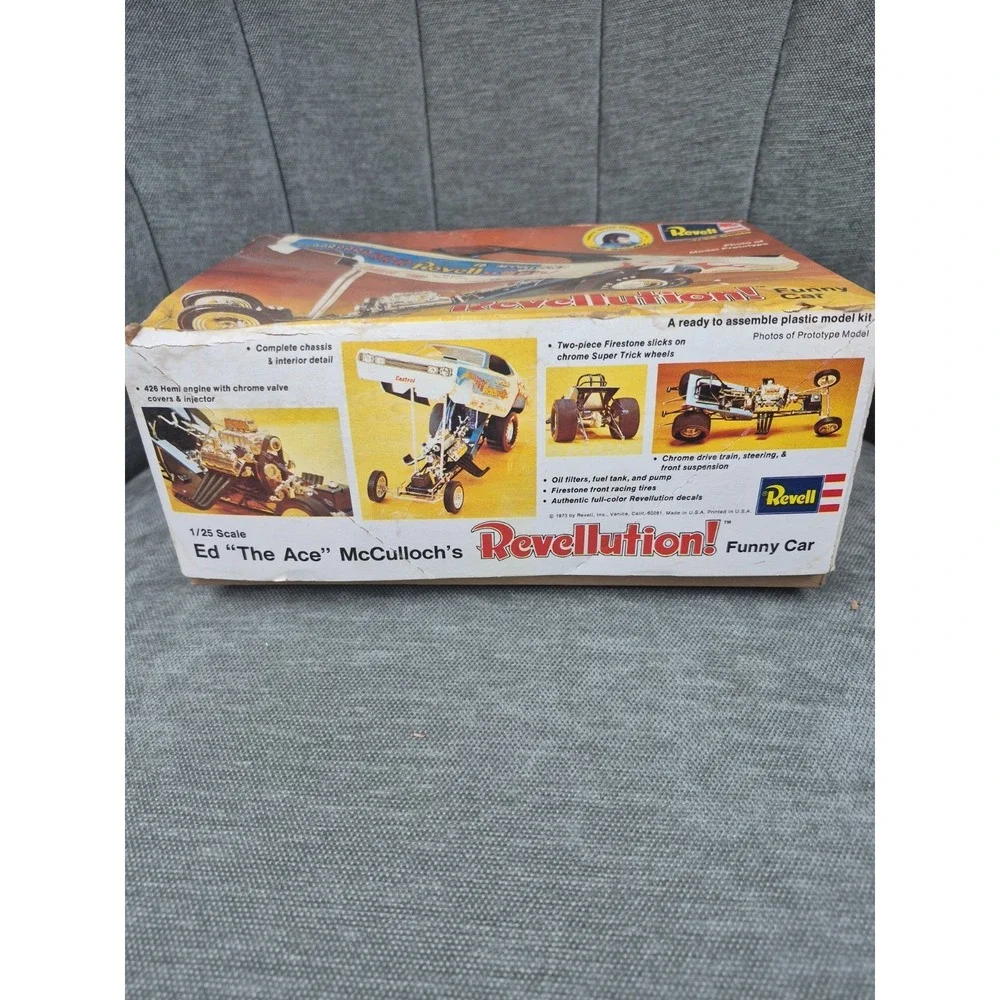 1973 Revell H-1447 Ed The Ace McCulloch Revellution 1/25 Funny Car NEW OPEN BOX